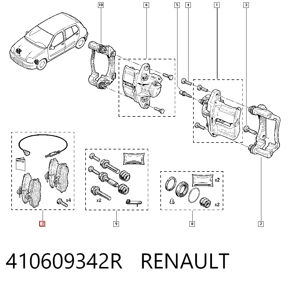 Renault 19 I Fren balatası Türkiye fiyatı