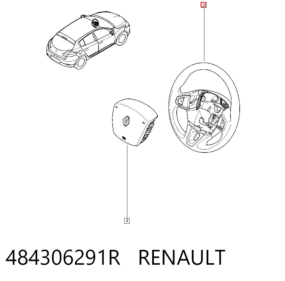 Renault Megane III (2008 - 2016) Direksiyon simidi satın al