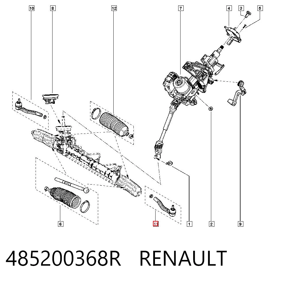 Renault Clio IV Rot başı