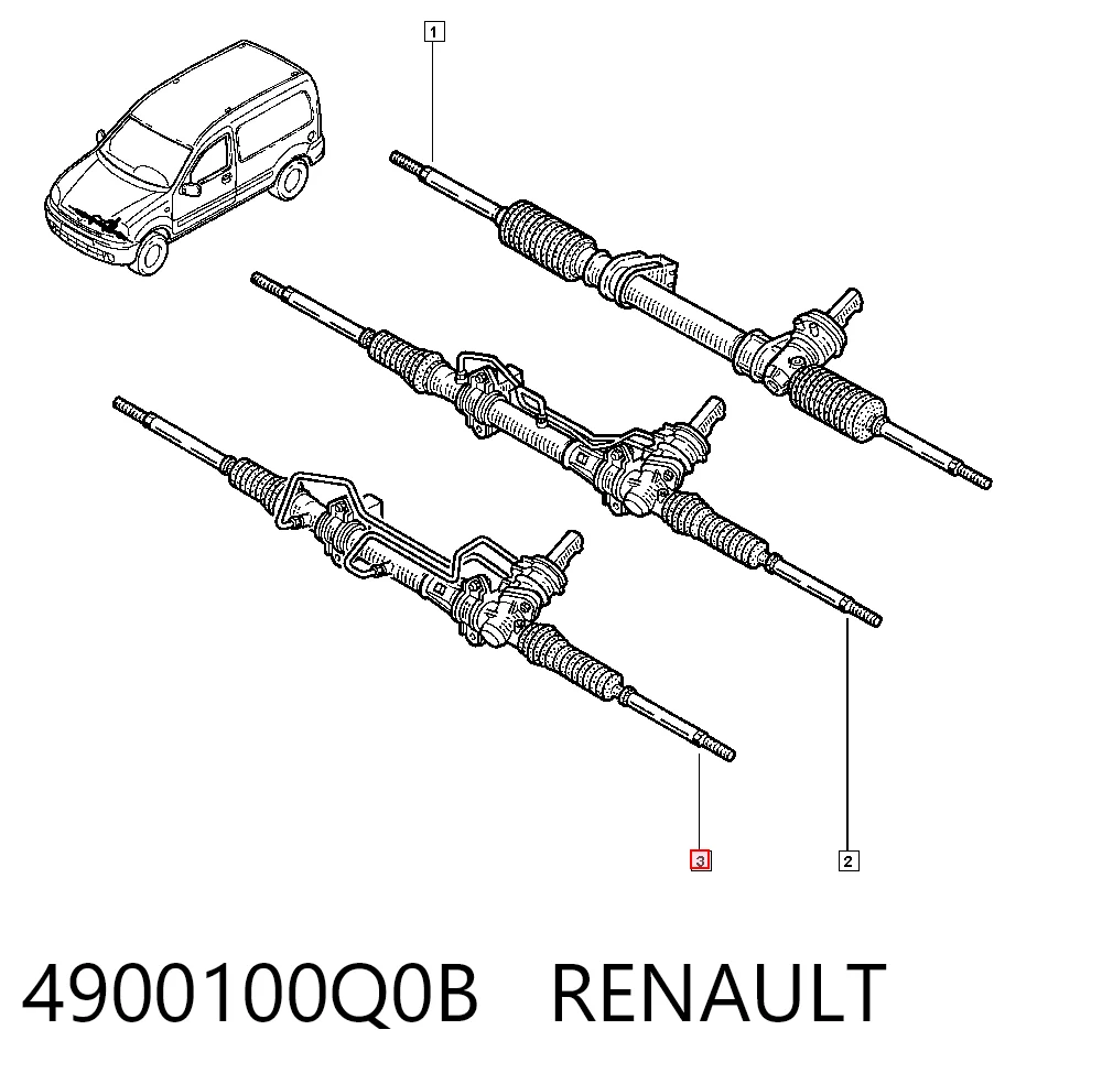 Clio II Direksiyon kutusu