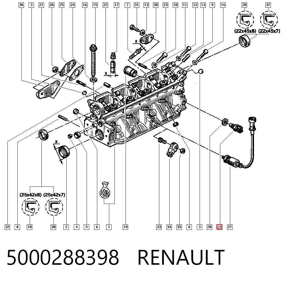 Renault 19 I Hararet sensörü