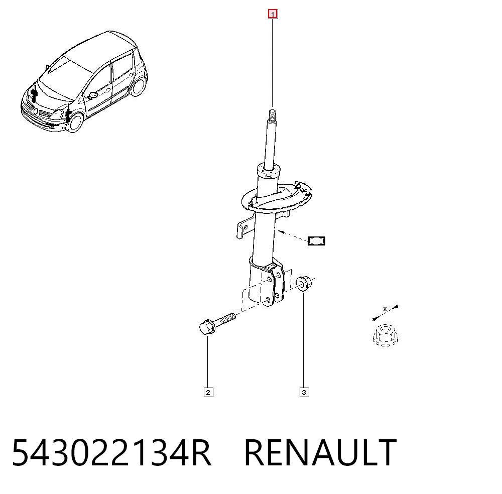 Renault Clio III Ön amortisör