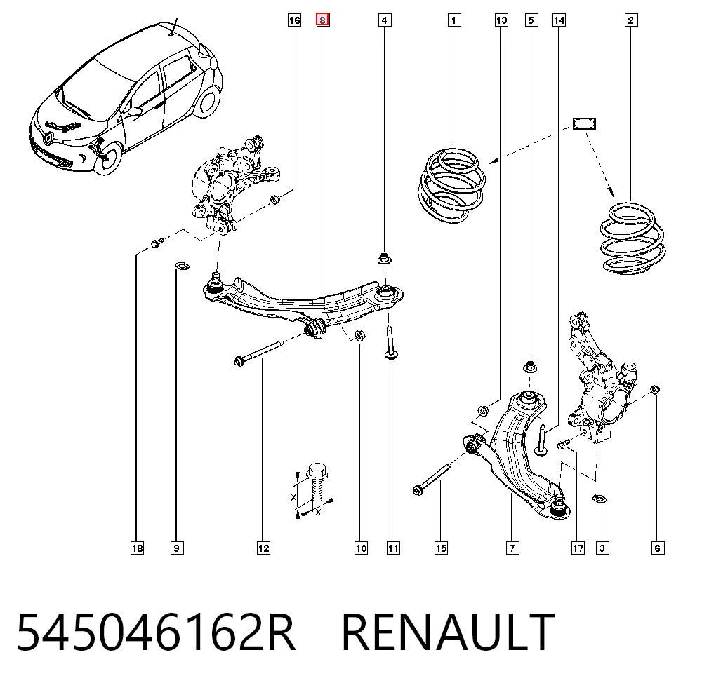 Clio IV Sağ alt salıncak
