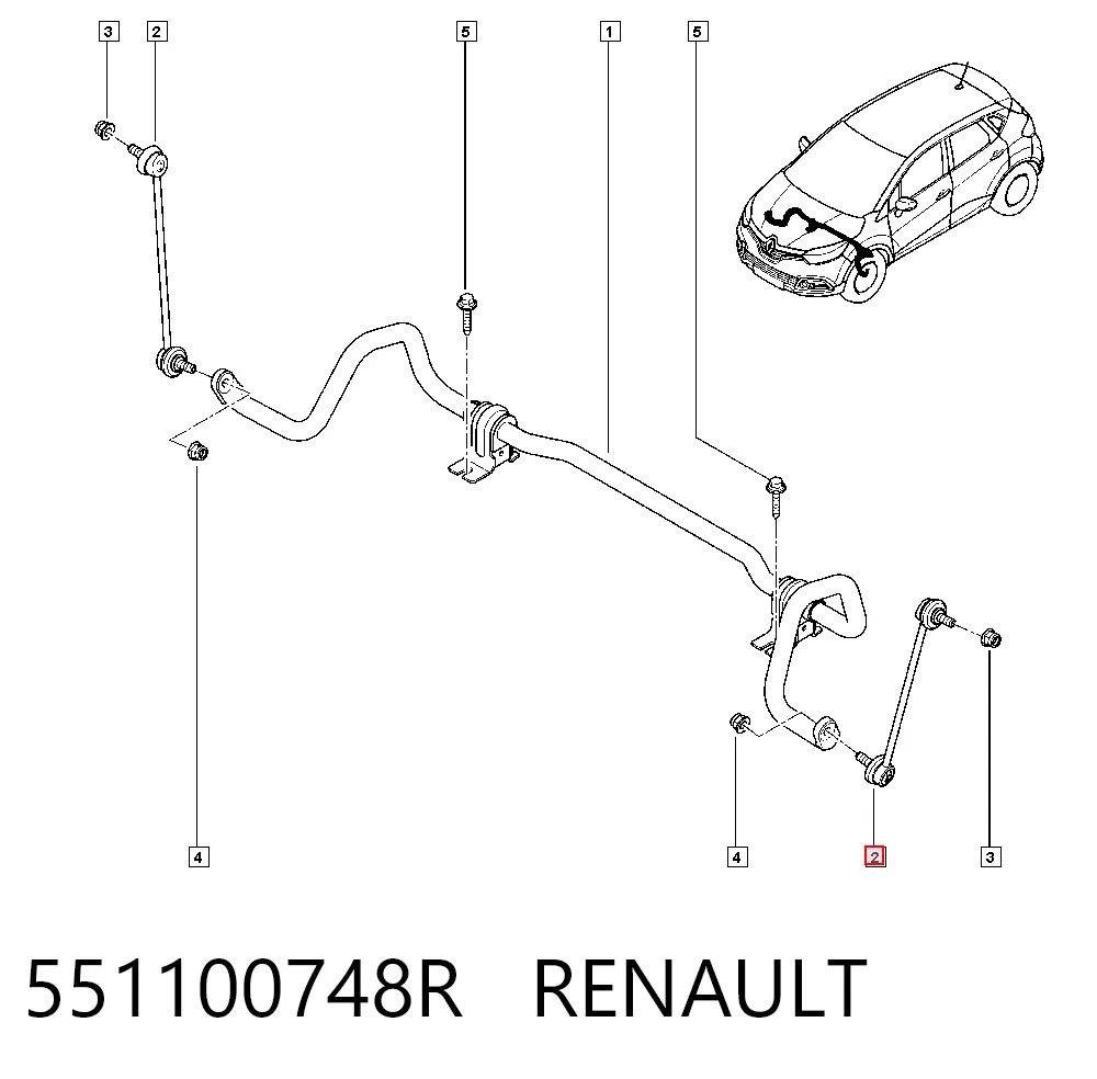 Renault Clio IV Ön Z rot
