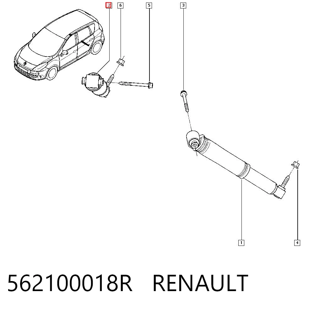Renault Megane IV Arka amortisör
