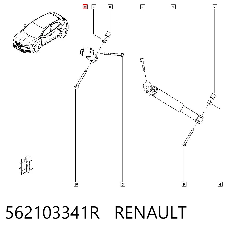 Megane IV Arka amortisör