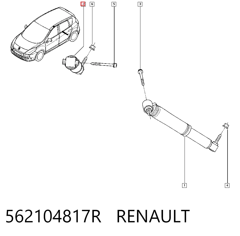 Renault Megane IV Arka amortisör Türkiye fiyatı