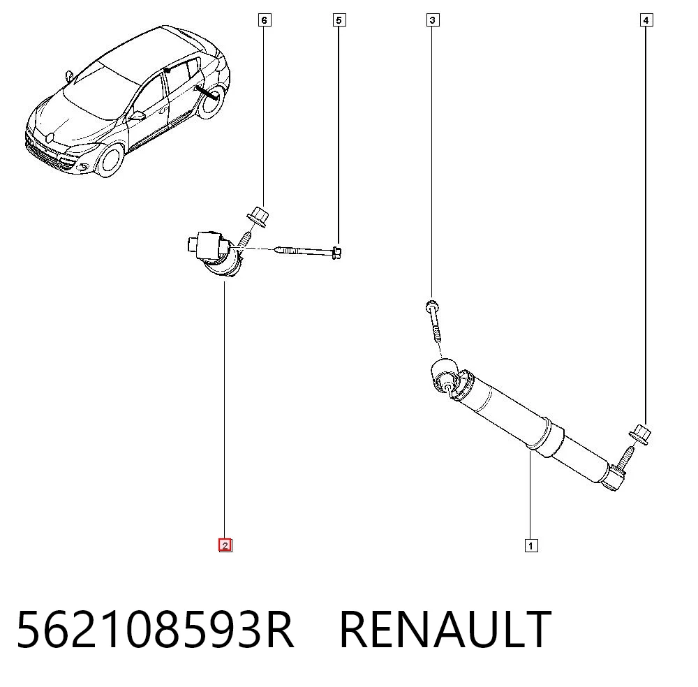 Renault Megane III Arka amortisör Türkiye fiyatı