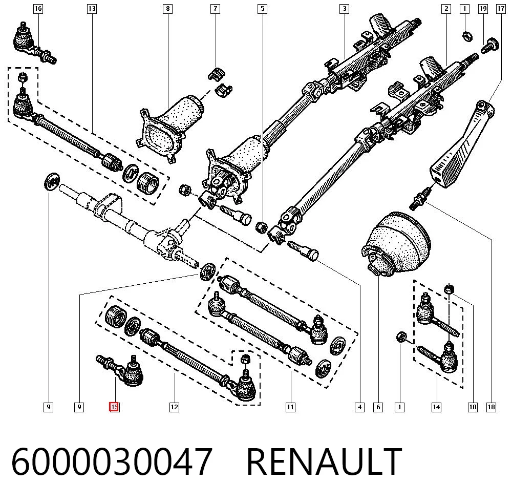 Renault 19 I Rot başı Türkiye fiyatı
