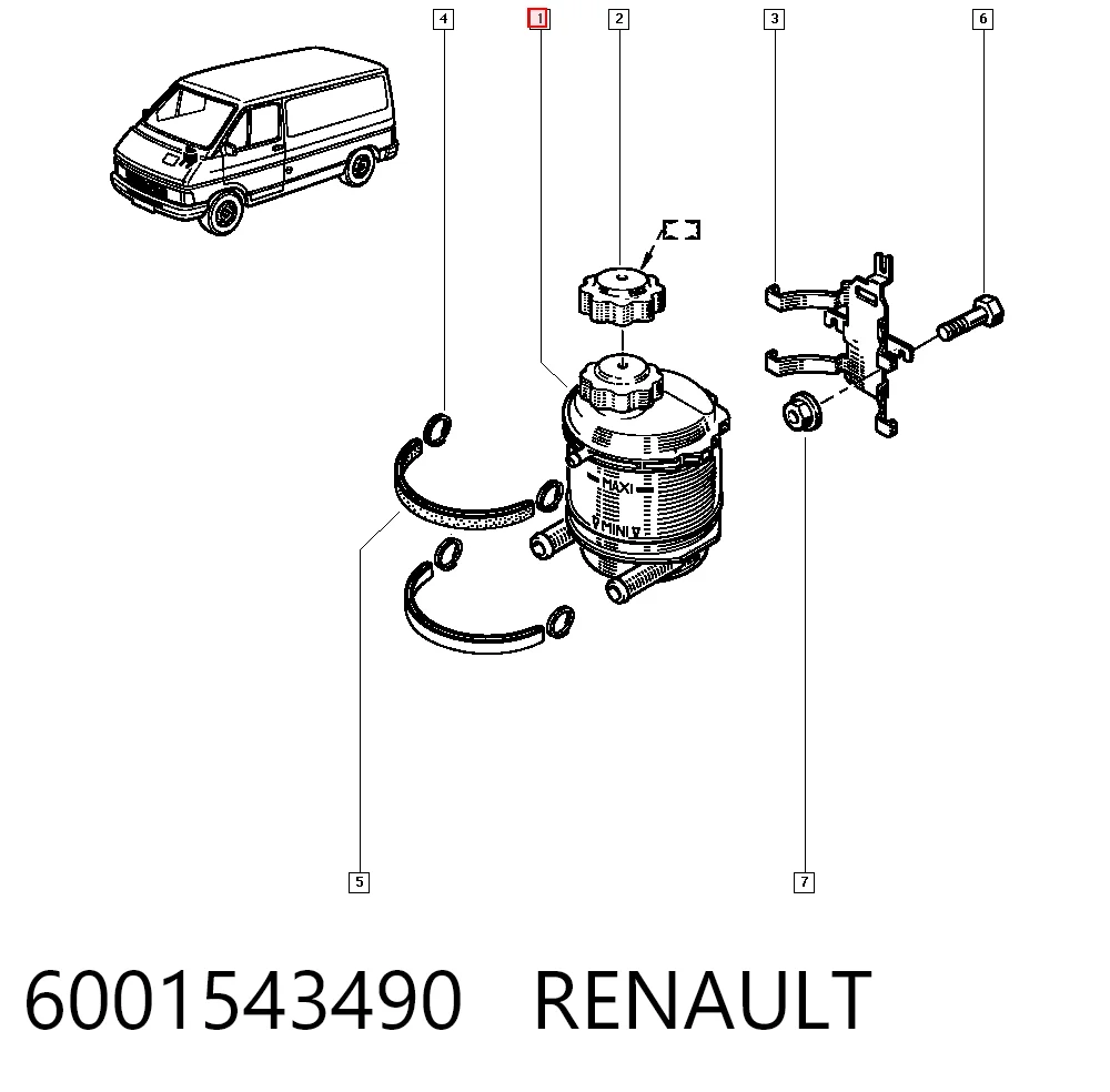 Renault Kangoo  Su deposu Türkiye fiyatı