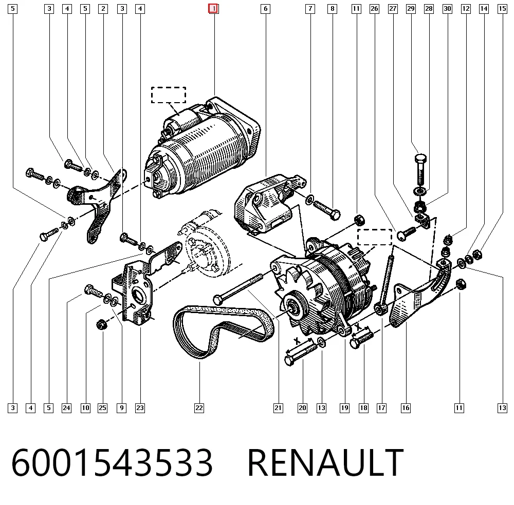 Renault 19 I Marş motoru Türkiye fiyatı