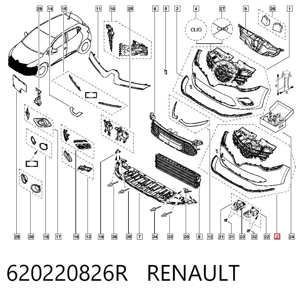 Renault Clio IV Araba tampon