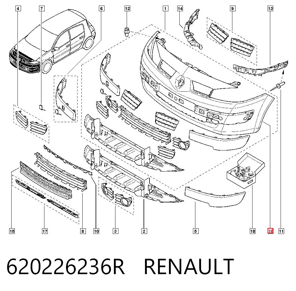 Renault Megane II Araba tampon Türkiye fiyatı