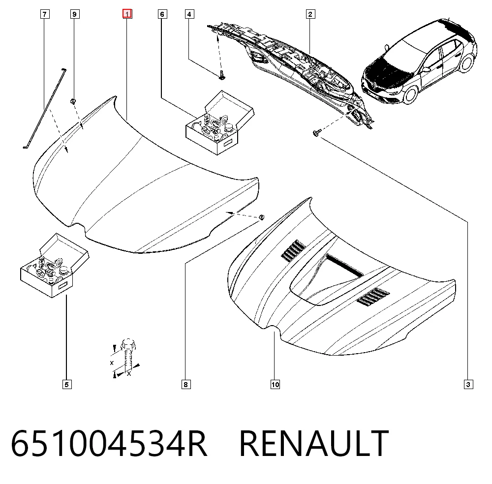 Renault Megane IV (2016 - 2026) Kaput satın al