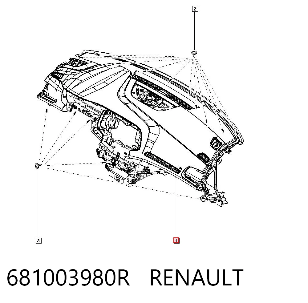 Megane IV Torpido Paneli