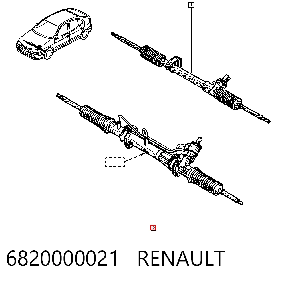 Megane I Direksiyon kutusu