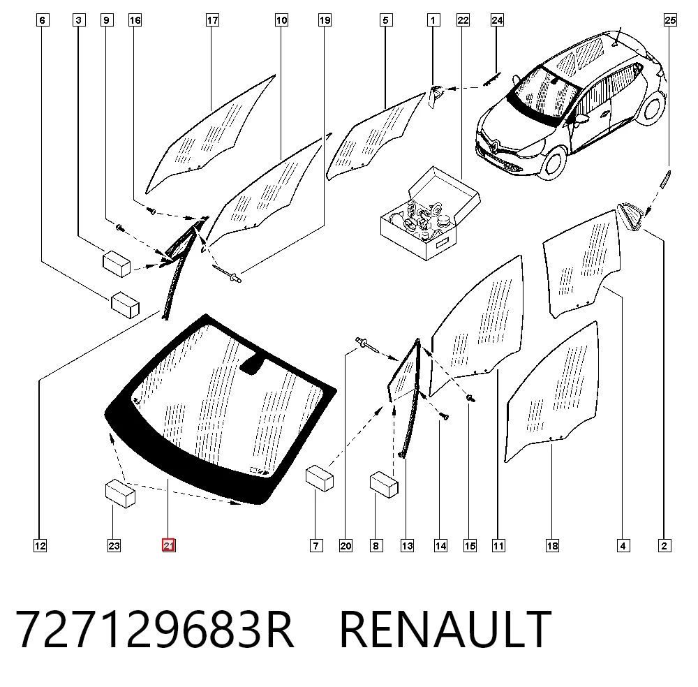 Renault Clio IV (2012 - 2021) Ön cam fiyatı