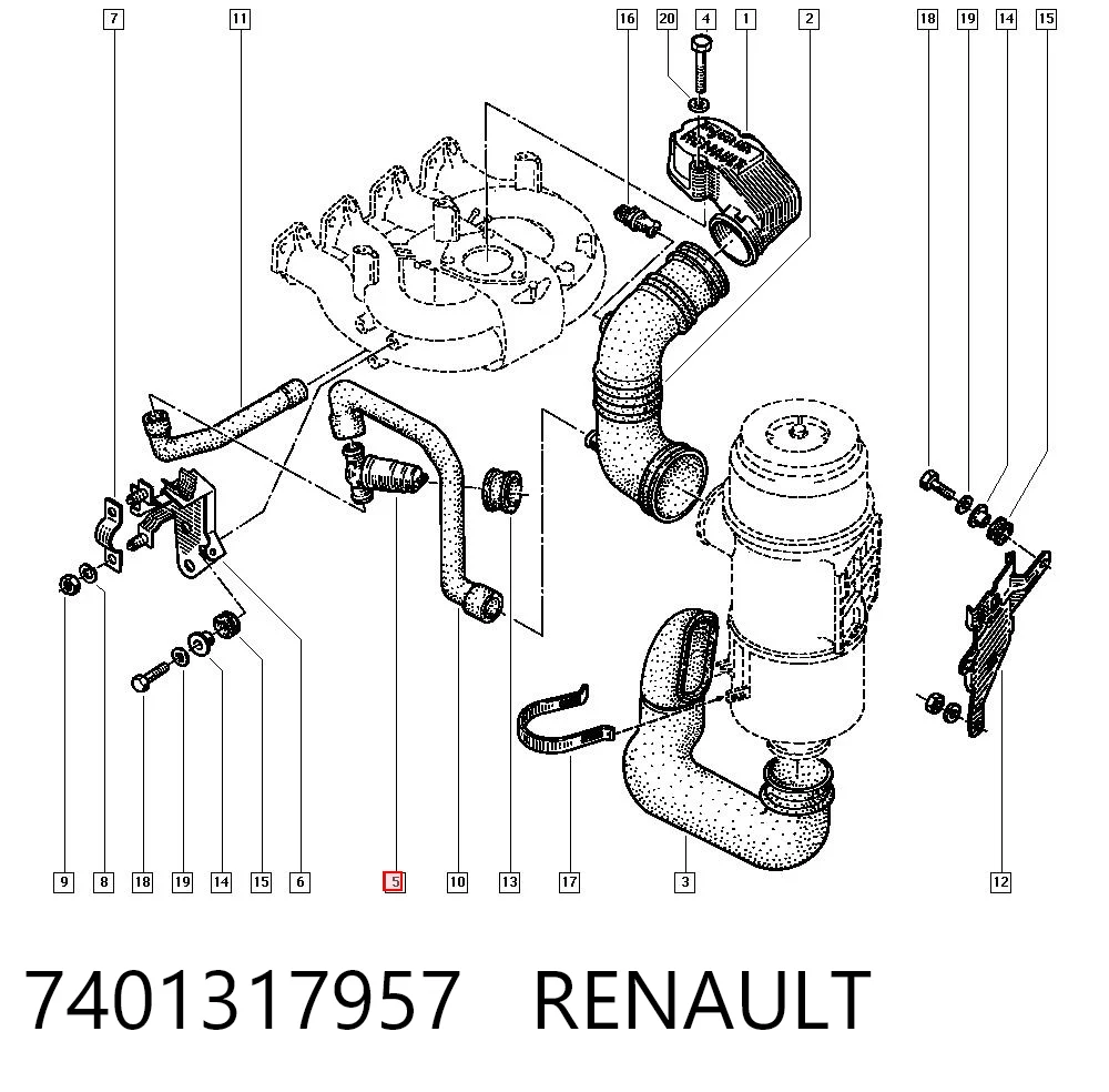 Renault 19 I Rölanti motoru