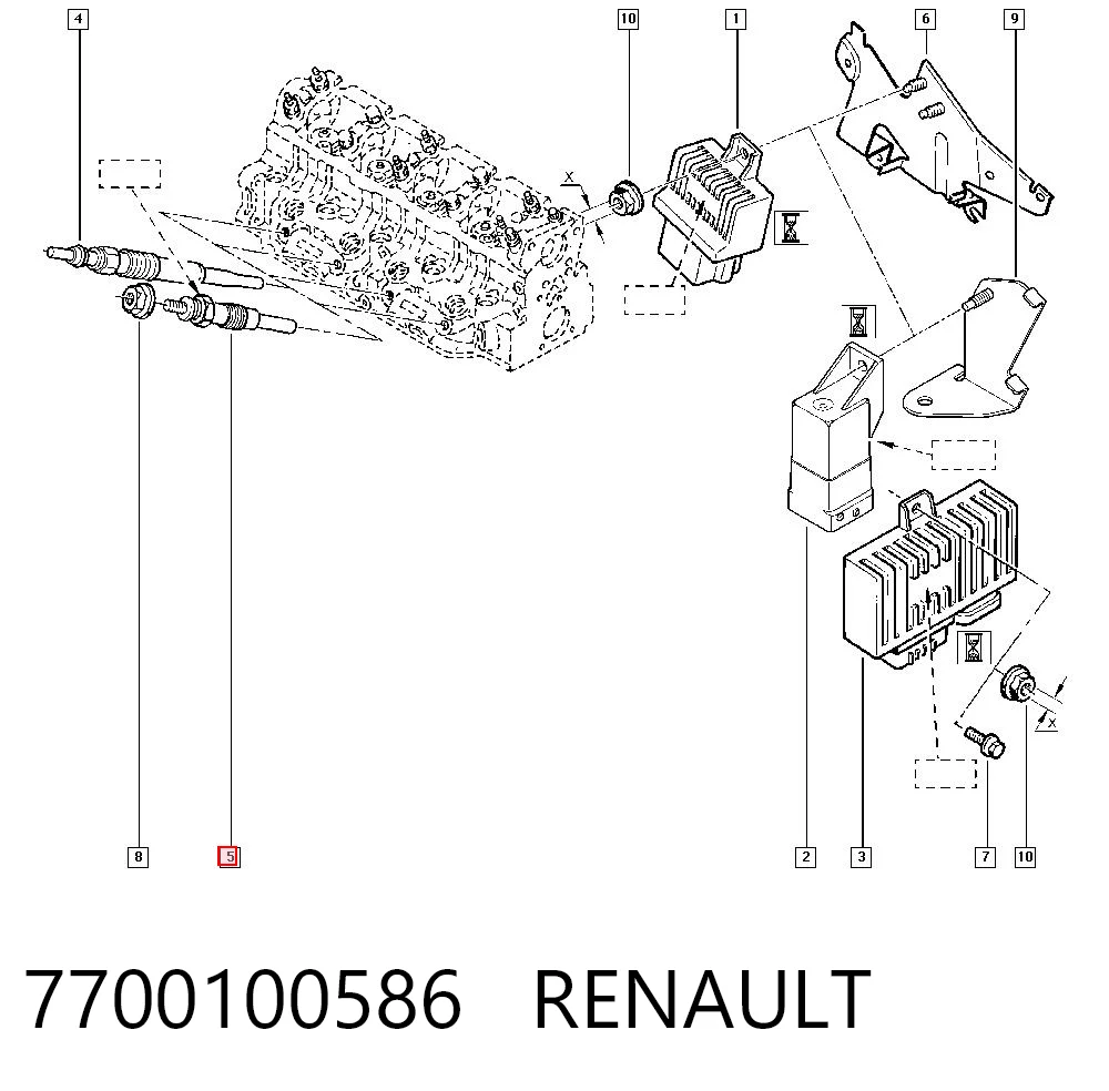 7700100586 Renault (RVI)