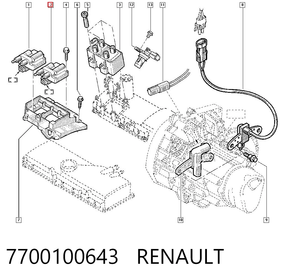 7700100643 Renault (RVI)