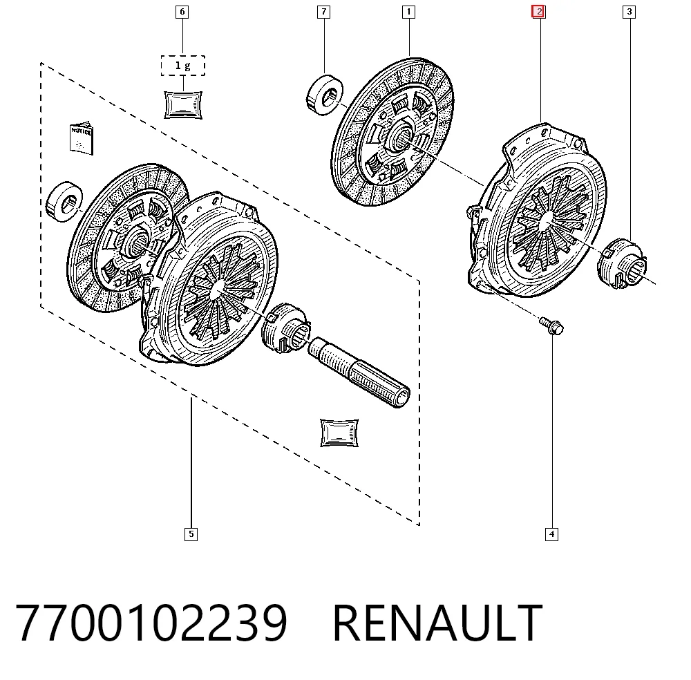 Renault Clio  (1998 - 2008) Debriyaj baskı sacı satın al