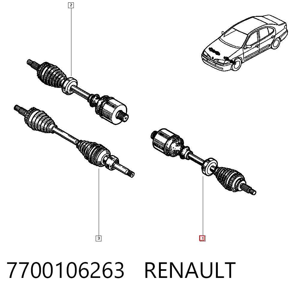 Renault Megane I Sol aks Türkiye fiyatı