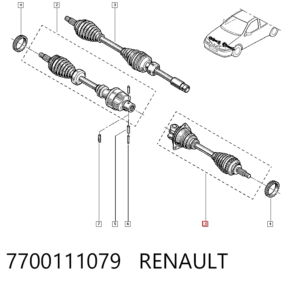 Renault Megane I Sol aks