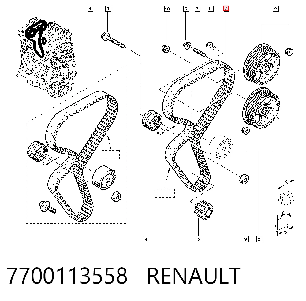 Renault Megane II Triger kayışı