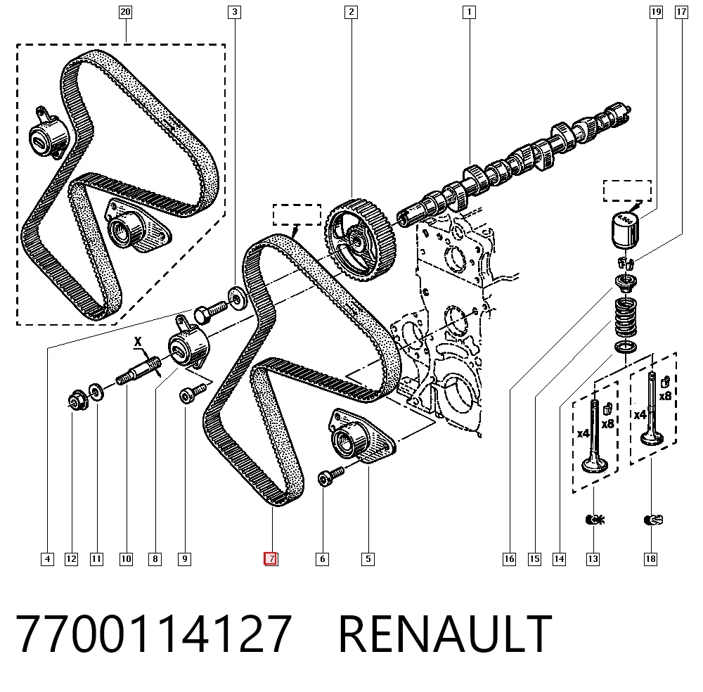7700114127 Renault (RVI)