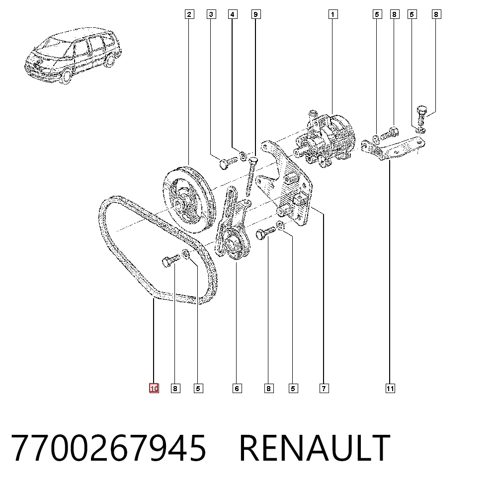 7700267945 Renault (RVI)