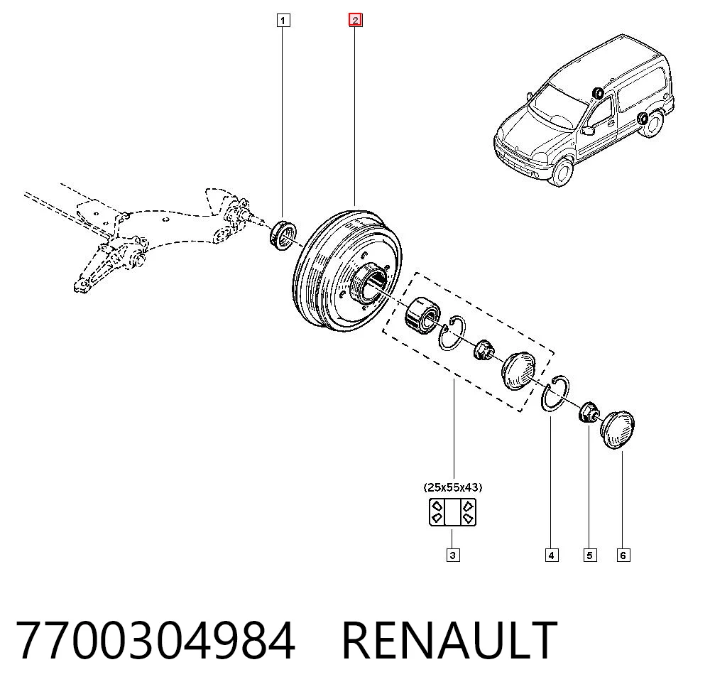 7700304984 Renault (RVI)