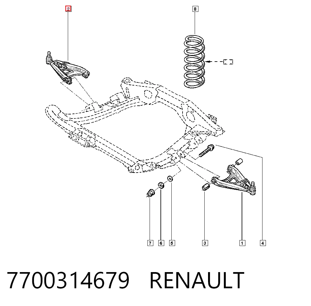 Renault Kangoo  Sağ alt salıncak