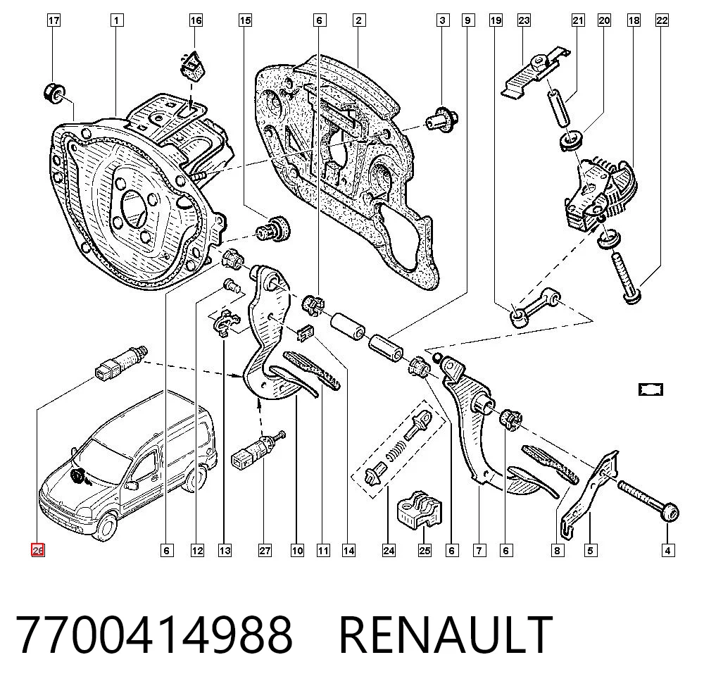 Renault Clio II Fren Pedal Müşürü