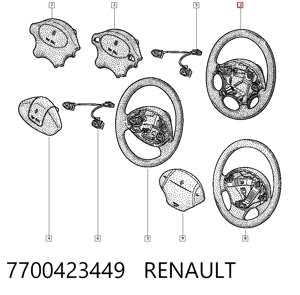 Renault Megane I Direksiyon simidi