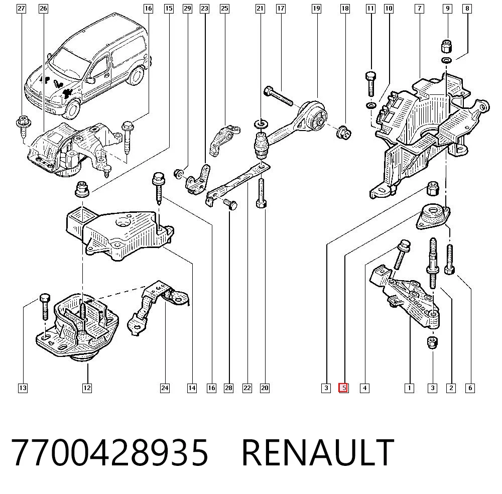 Renault Clio  Sol Motor Kulağı Türkiye fiyatı