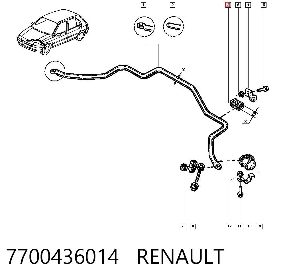 7700436014 Renault (RVI)
