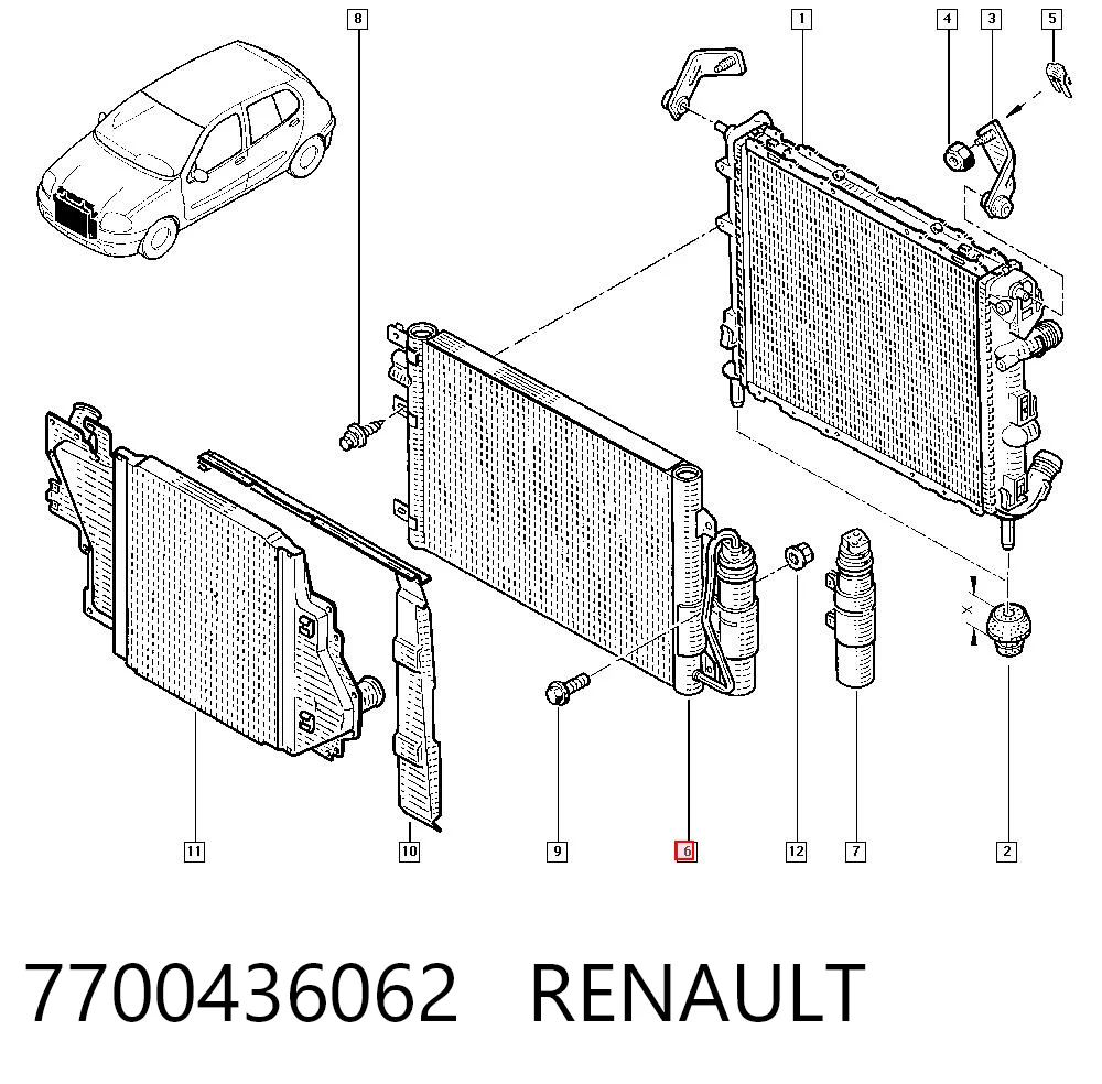 7700436062 Renault (RVI)