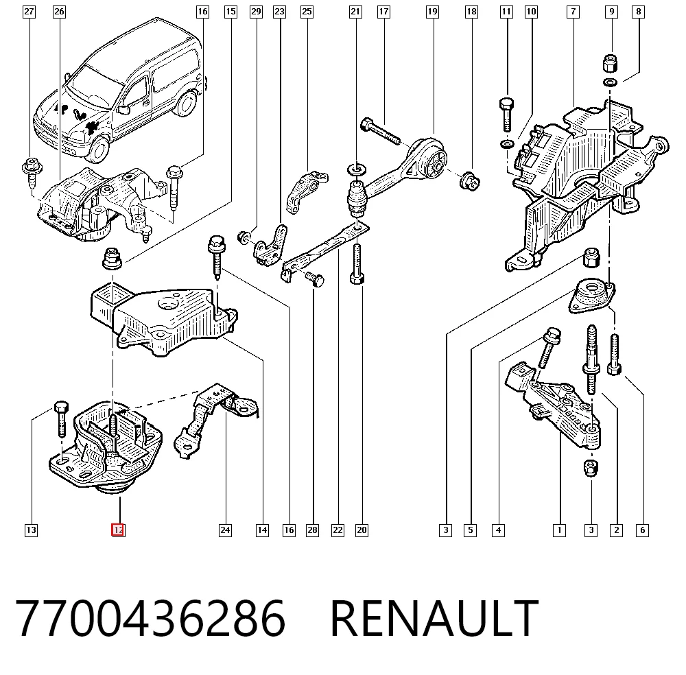 7700436286 Renault (RVI)