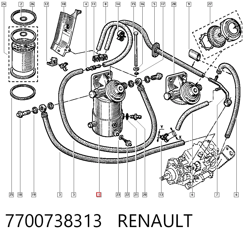 7700738313 Renault (RVI)