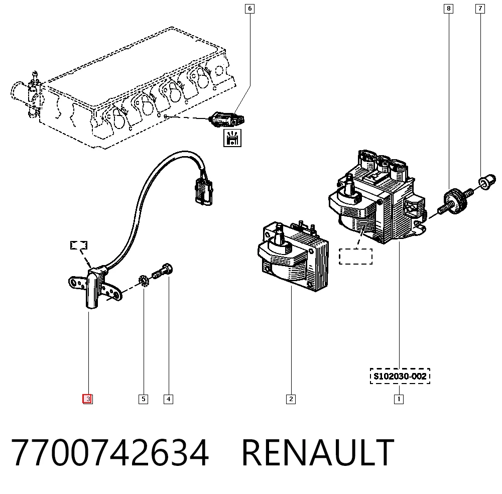 7700742634 Renault (RVI)