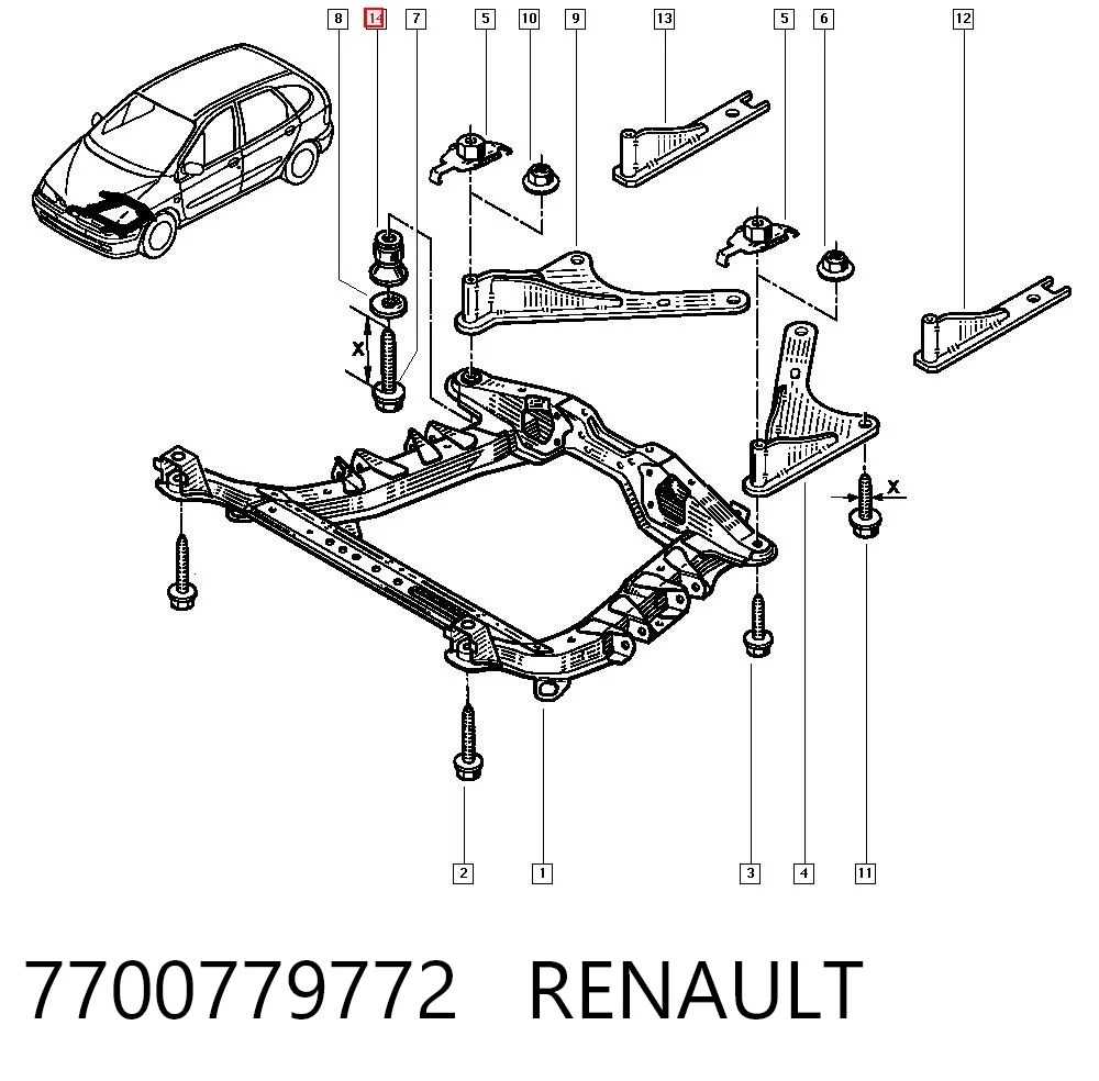 7700779772 Renault (RVI)