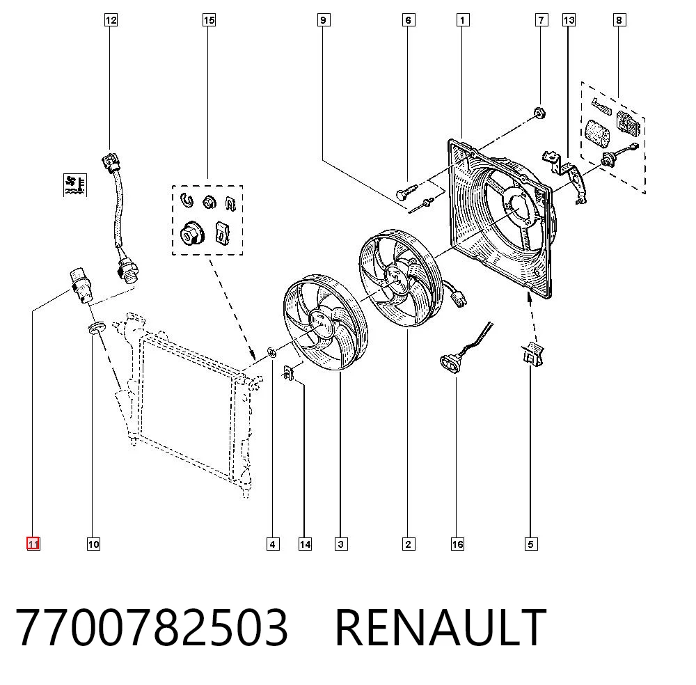 Renault 19 I Fan Müşürü