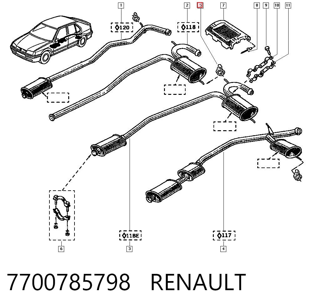7700785798 Renault (RVI)