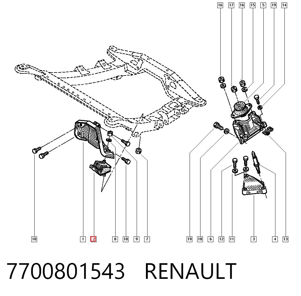 7700801543 Renault (RVI)