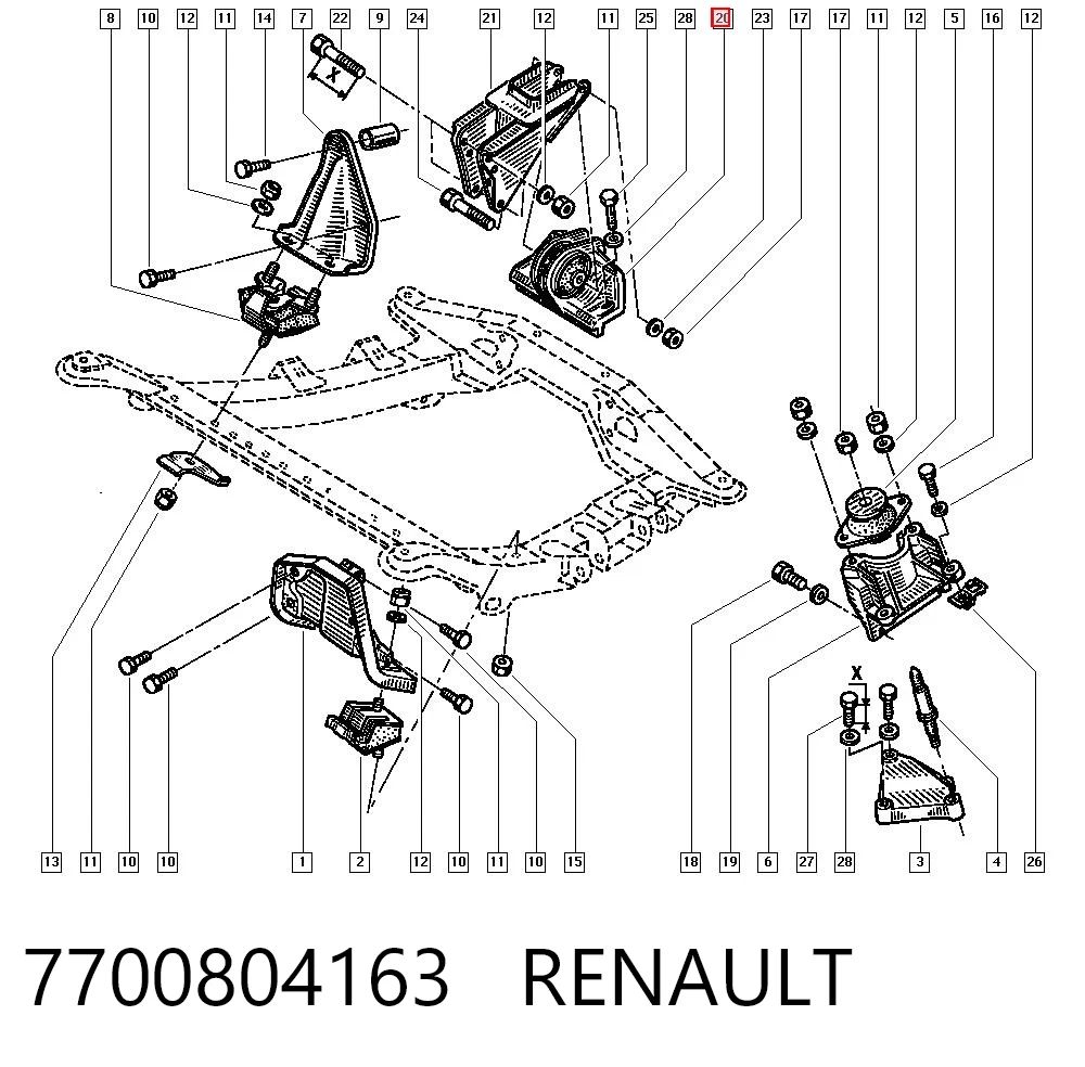 7700804163 Renault (RVI)