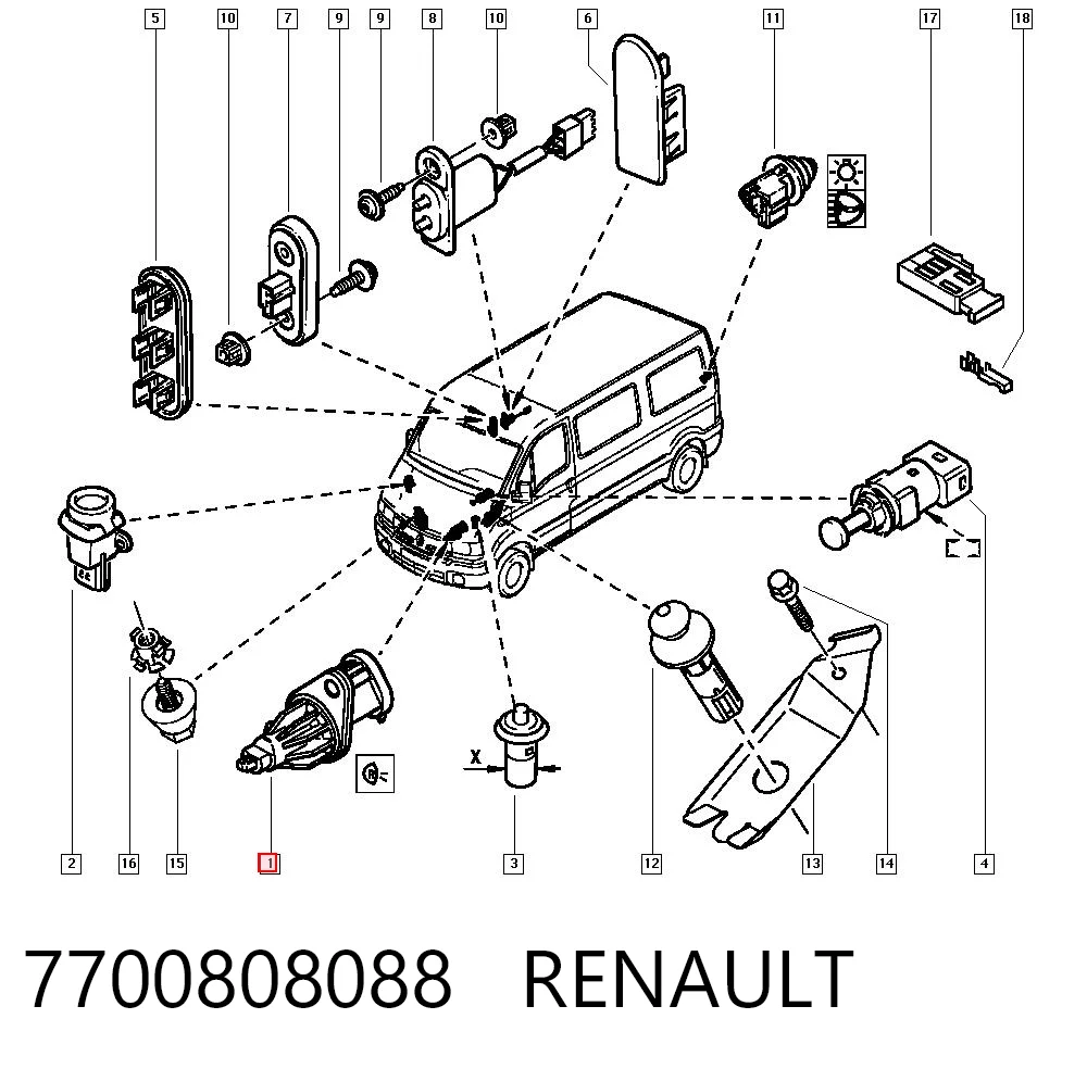 7700808088 Renault (RVI)