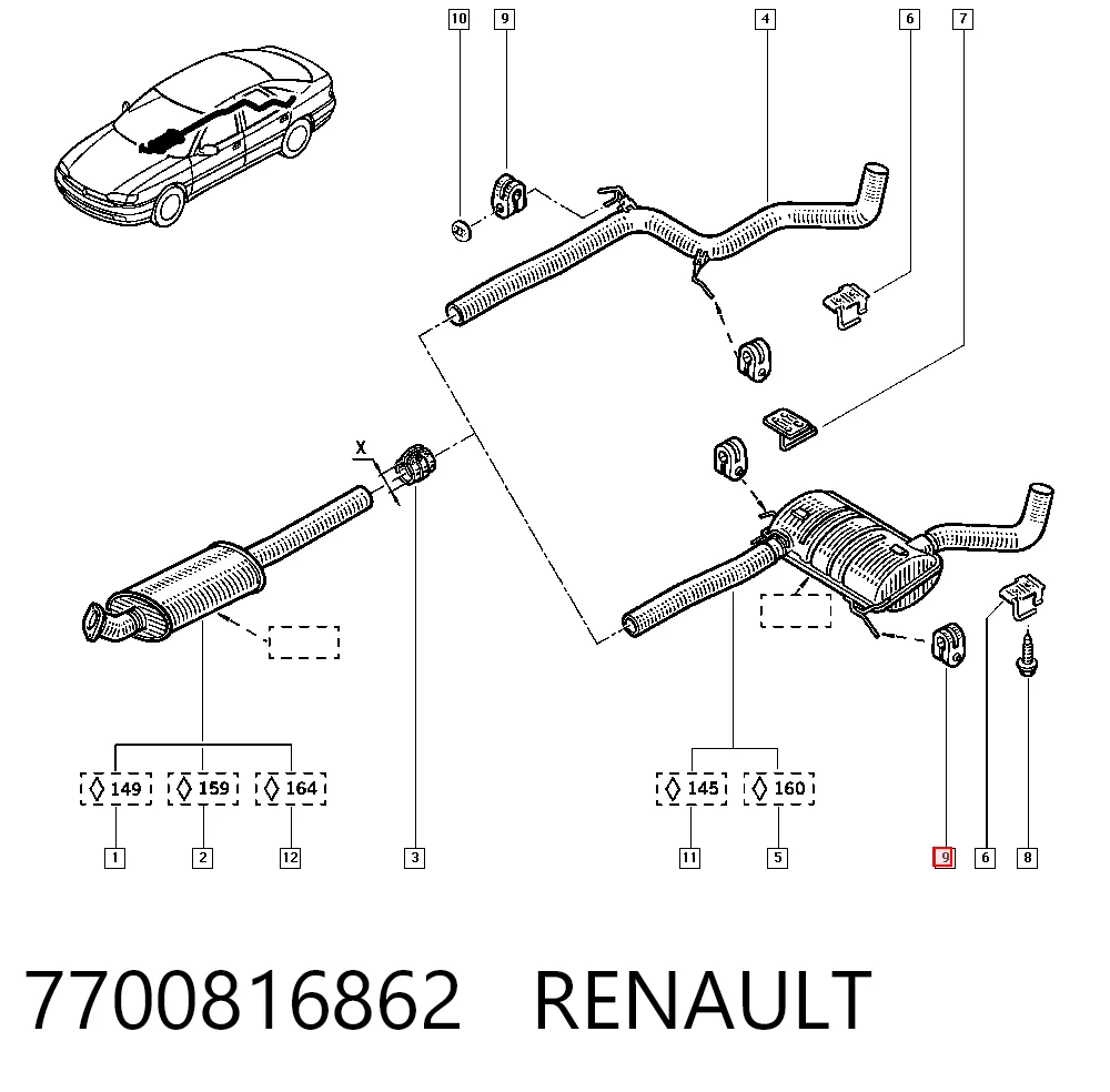 7700816862 Renault (RVI)