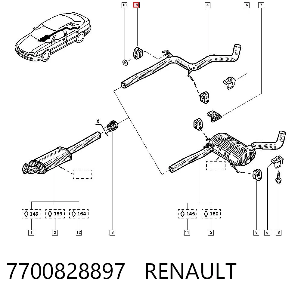 7700828897 Renault (RVI)