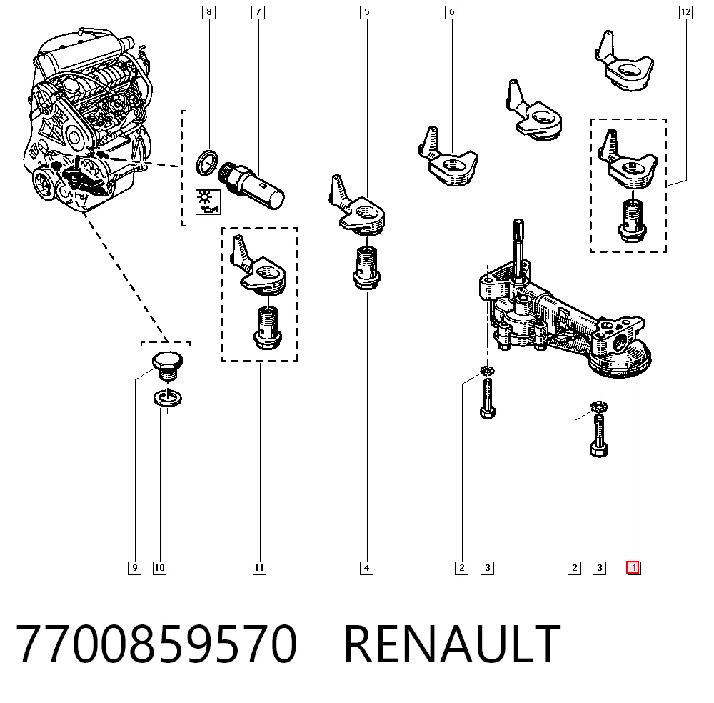 Renault 19 I Yağ pompası Türkiye fiyatı