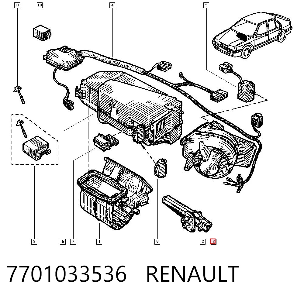 Renault 19 I Kalorifer fan motoru Türkiye fiyatı